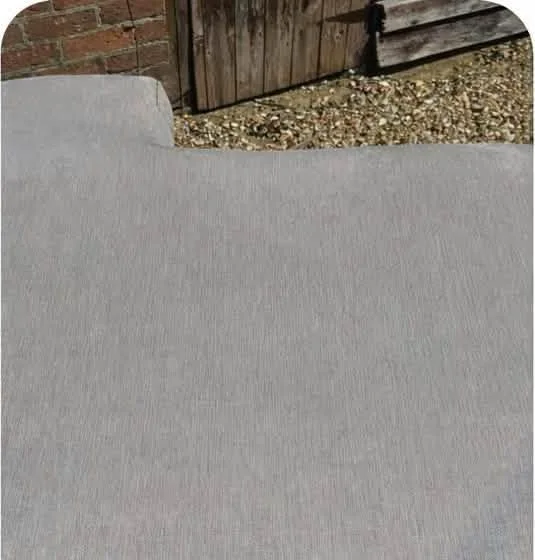 Same cushion after cleaning, visibly lighter and cleaner