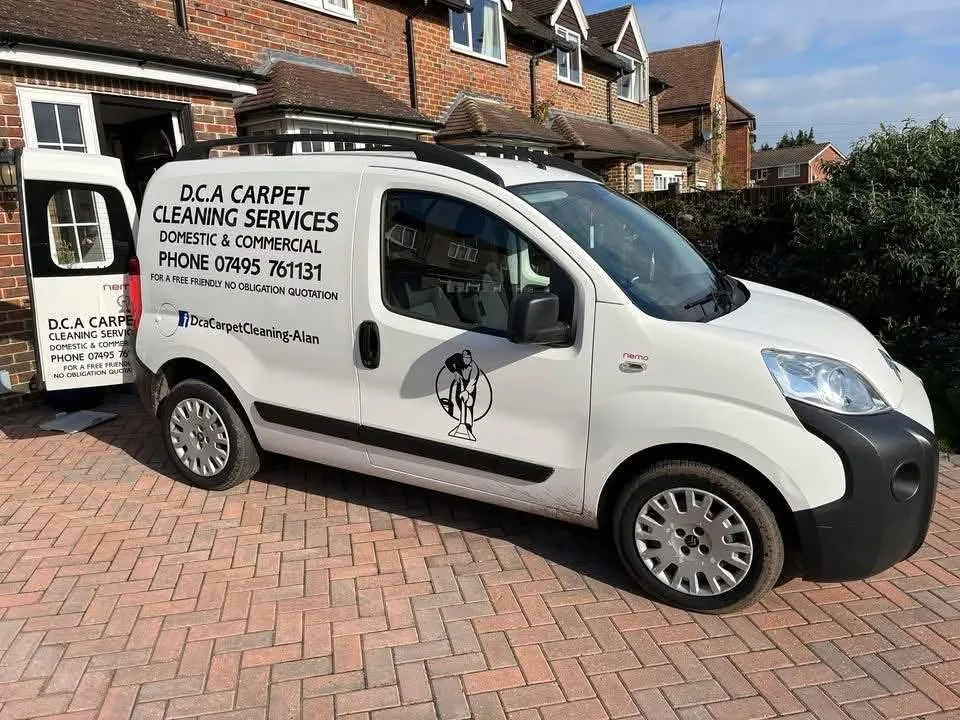 DCA Carpet Cleaning Services van on site in Surrey